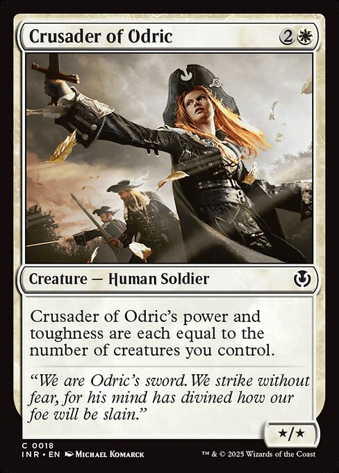 Innistrad Remastered - 18 - Crusader of Odric - Common - W - Non-foil (Front)