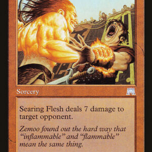Onslaught - 225 - Searing Flesh - Uncommon - R - Non-foil (Front)