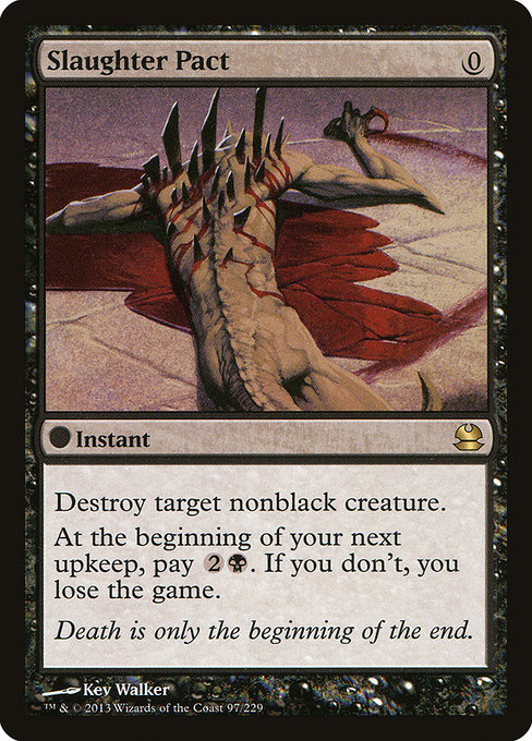 Modern Masters - 97 - Slaughter Pact - Rare - B - Non-foil (Front)