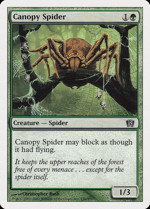 Eighth Edition - 236 - Canopy Spider - Common - G - Non-foil (Front)