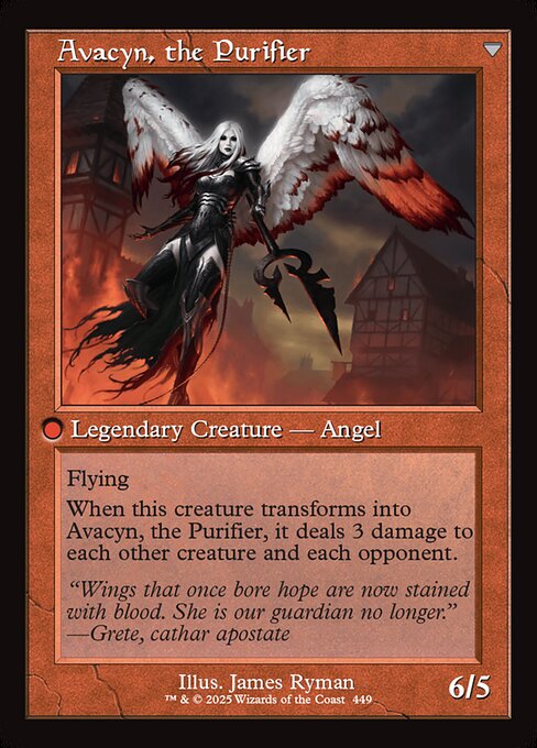 Innistrad Remastered - 449 - Archangel Avacyn // Avacyn, the Purifier - Mythic - C - Non-foil - Promo (Back)