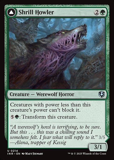 Innistrad Remastered - 214 - Shrill Howler // Howling Chorus - Uncommon - C - Non-foil (Front)