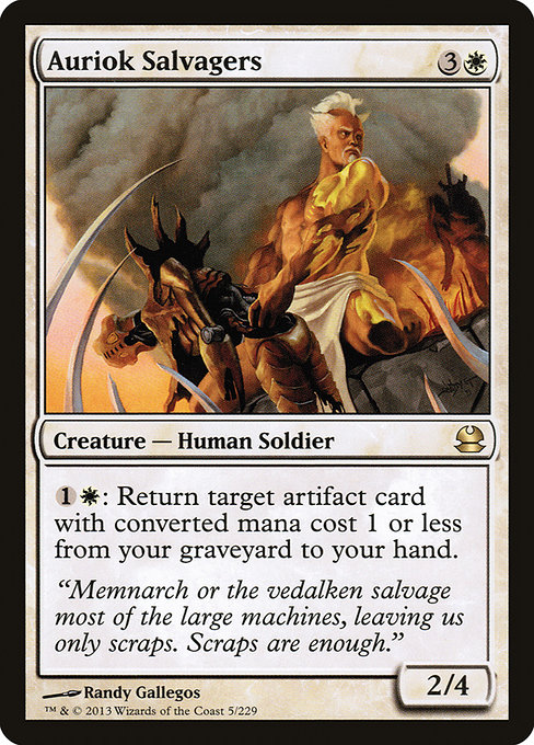 Modern Masters - 5 - Auriok Salvagers - Rare - W - Non-foil (Front)