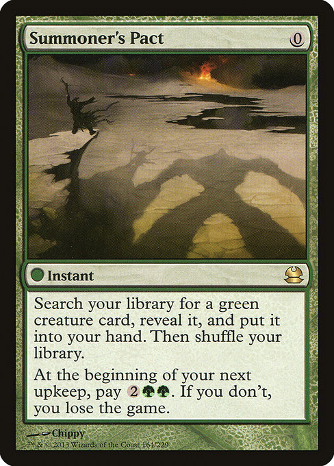 Modern Masters - 164 - Summoner's Pact - Rare - G - Non-foil (Front)