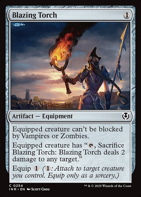 Innistrad Remastered - 254 - Blazing Torch - Common - C - Non-foil (Front)