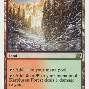Ninth Edition - 321 - Karplusan Forest - Rare - C - Non-foil (Front)