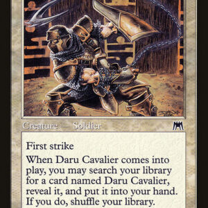 Onslaught - 18 - Daru Cavalier - Common - W - Non-foil (Front)