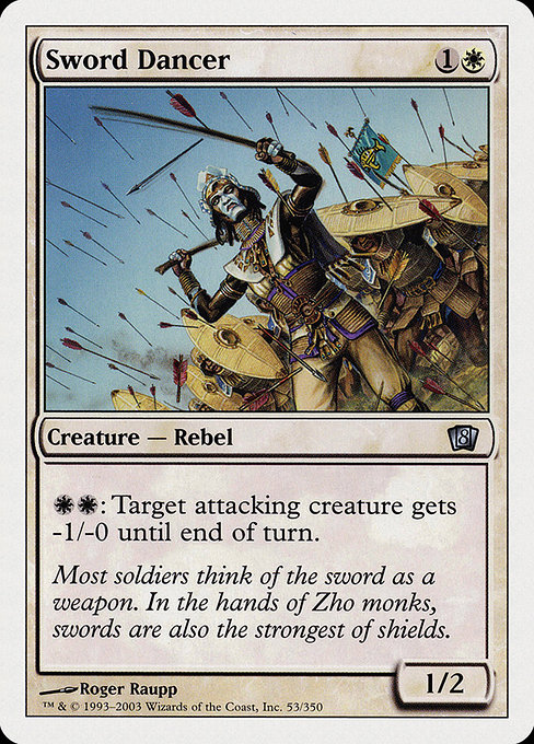 Eighth Edition - 53 - Sword Dancer - Uncommon - W - Non-foil (Front)