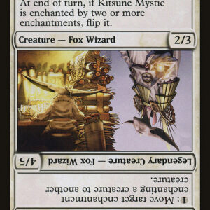 Champions of Kamigawa - 28 - Kitsune Mystic // Autumn-Tail, Kitsune Sage - Rare - W - Non-foil