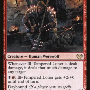 Innistrad: Crimson Vow - 162 - Ill-Tempered Loner // Howlpack Avenger - Rare - C - Foil