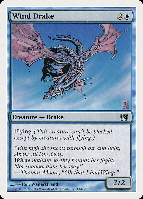 Eighth Edition - 114 - Wind Drake - Common - U - Non-foil (Front)