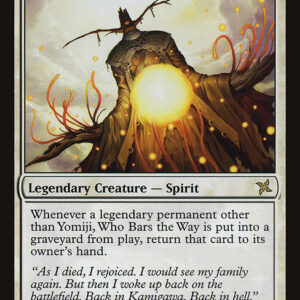 Betrayers of Kamigawa - 30 - Yomiji, Who Bars the Way - Rare - W - Non-foil (Front)