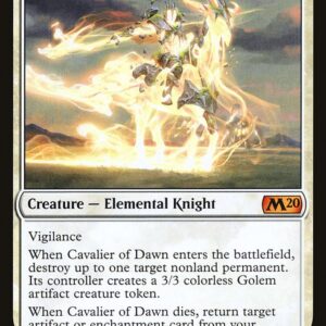Core Set 2020 - 10 - Cavalier of Dawn - Mythic - W - Non-foil