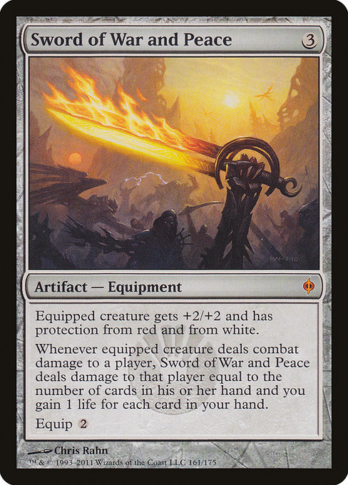 New Phyrexia - 161 - Sword of War and Peace - Mythic - C - Non-foil (Front)