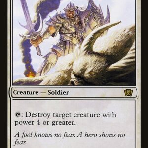 Eighth Edition - 26★ - Intrepid Hero - Rare - W - Foil (Front)