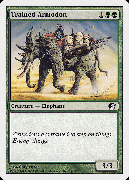 Eighth Edition - 284 - Trained Armodon - Common - G - Non-foil (Front)