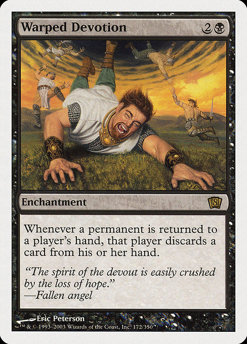 Eighth Edition - 172 - Warped Devotion - Rare - B - Non-foil (Front)