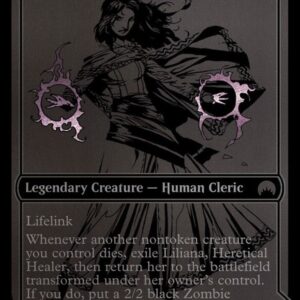 Magic Origins Promos - 106 - Liliana, Heretical Healer // Liliana, Defiant Necromancer - Mythic - C - Foil - SDCC 2015 Exclusive Promo