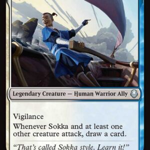 Avatar: The Last Airbender - 241 - Sokka, Lateral Strategist - Uncommon - WU - Non-foil - Promo (Front)