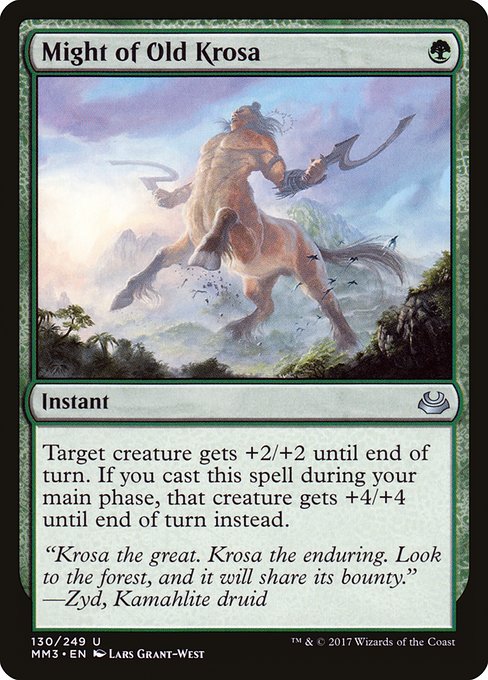 Modern Masters 2017 - 130 - Might of Old Krosa - Uncommon - G - Non-foil (Front)