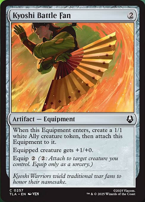 Avatar: The Last Airbender - 257 - Kyoshi Battle Fan - Common - C - Non-foil - Promo (Front)