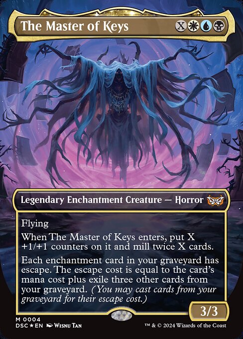 Duskmourn: House of Horror Commander - 4 - The Master of Keys - Mythic - Multi - Non-foil (Front)