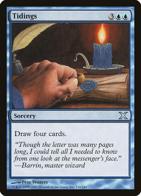 Tenth Edition - 116 - Tidings - Uncommon - U - Non-foil (Front)