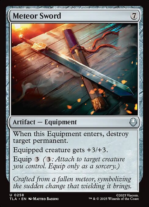 Avatar: The Last Airbender - 258 - Meteor Sword - Uncommon - C - Non-foil - Promo (Front)