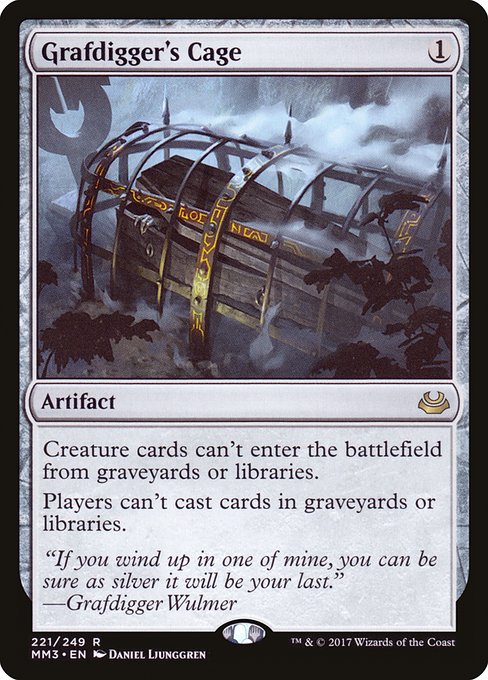 Modern Masters 2017 - 221 - Grafdigger's Cage - Rare - C - Non-foil (Front)