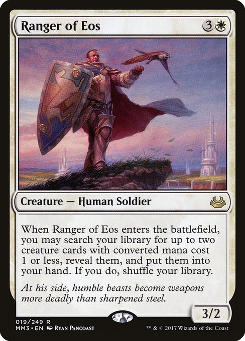 Modern Masters 2017 - 19 - Ranger of Eos - Rare - W - Non-foil (Front)