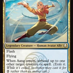 Avatar: The Last Airbender - 204 - Aang, Swift Savior // Aang and La, Ocean's Fury - Rare - C - Non-foil - Promo (Front)