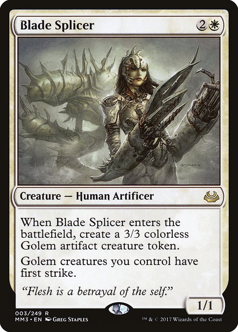 Modern Masters 2017 - 3 - Blade Splicer - Rare - W - Non-foil (Front)