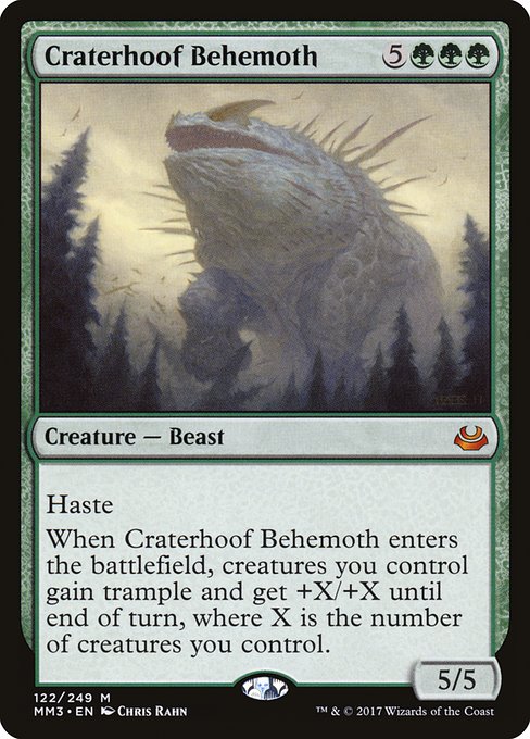 Modern Masters 2017 - 122 - Craterhoof Behemoth - Mythic - G - Non-foil (Front)
