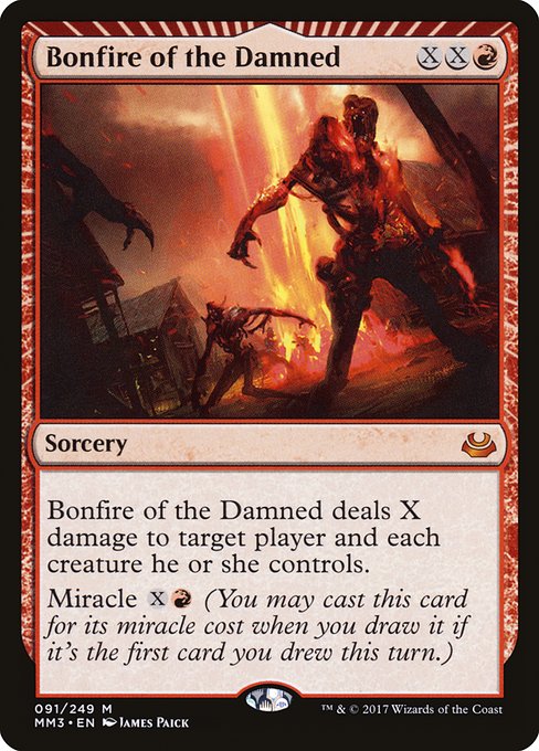Modern Masters 2017 - 91 - Bonfire of the Damned - Mythic - R - Non-foil (Front)
