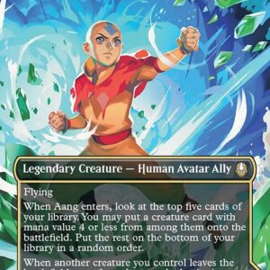 Avatar: The Last Airbender - 304 - Aang, at the Crossroads // Aang, Destined Savior - Rare - C - Non-foil - Promo (Front)