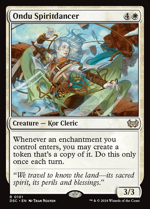 Duskmourn: House of Horror Commander - 101 - Ondu Spiritdancer - Rare - W - Non-foil (Front)