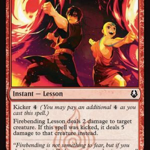 Avatar: The Last Airbender - 138 - Firebending Lesson - Common - R - Non-foil - Promo (Front)