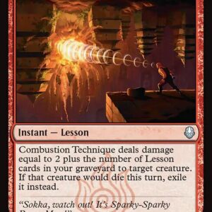 Avatar: The Last Airbender - 128 - Combustion Technique - Uncommon - R - Non-foil - Promo (Front)