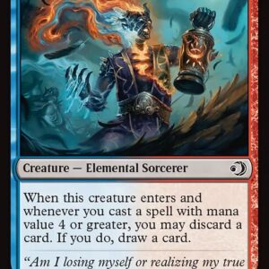 Lorwyn Eclipsed - 225 - Flaring Cinder - Common - UR - Non-foil (Front)