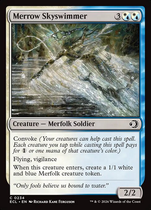 Lorwyn Eclipsed - 234 - Merrow Skyswimmer - Common - WU - Non-foil (Front)