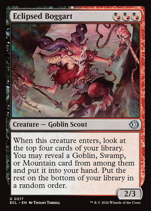 Lorwyn Eclipsed - 217 - Eclipsed Boggart - Uncommon - BR - Non-foil (Front)