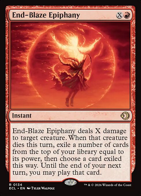 Lorwyn Eclipsed - 134 - End-Blaze Epiphany - Rare - R - Non-foil (Front)