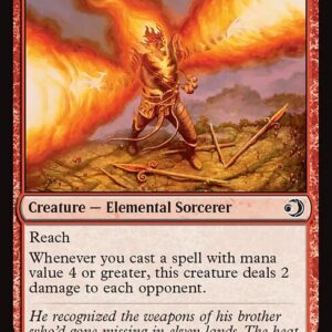 Lorwyn Eclipsed - 135 - Enraged Flamecaster - Common - R - Non-foil (Front)