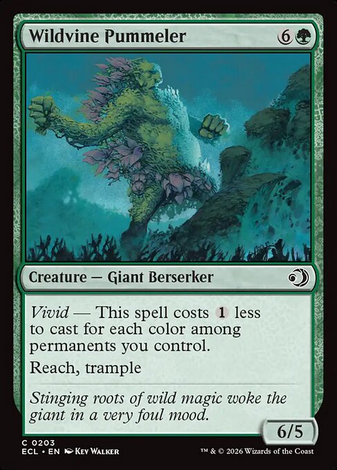 Lorwyn Eclipsed - 203 - Wildvine Pummeler - Common - G - Non-foil (Front)
