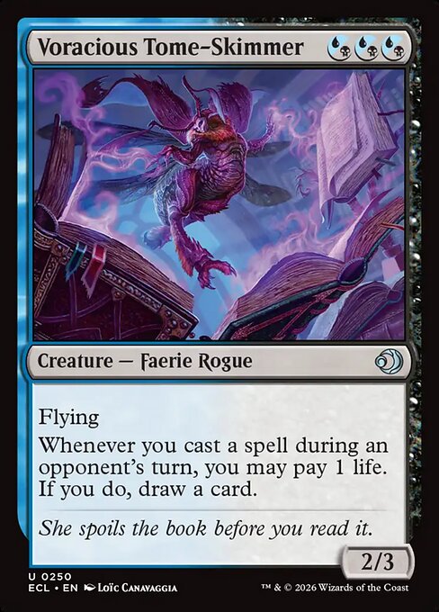 Lorwyn Eclipsed - 250 - Voracious Tome-Skimmer - Uncommon - UB - Non-foil (Front)