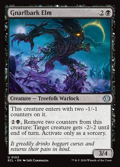 Lorwyn Eclipsed - 103 - Gnarlbark Elm - Uncommon - B - Non-foil (Front)