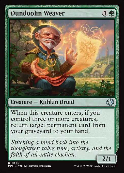 Lorwyn Eclipsed - 175 - Dundoolin Weaver - Uncommon - G - Non-foil (Front)