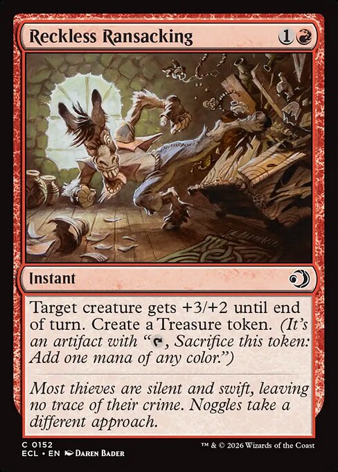 Lorwyn Eclipsed - 152 - Reckless Ransacking - Common - R - Non-foil (Front)