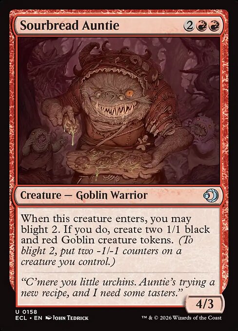 Lorwyn Eclipsed - 158 - Sourbread Auntie - Uncommon - R - Non-foil (Front)