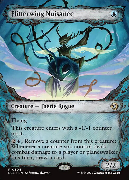 Lorwyn Eclipsed - 304 - Flitterwing Nuisance - Rare - U - Non-foil (Front)